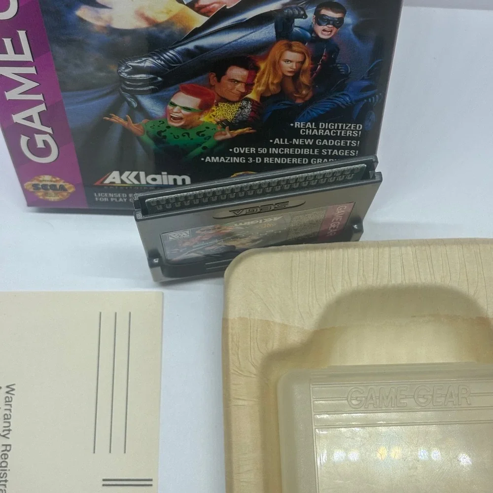 CIB Video Game Batman Forever Sega Game Gear Acclaim T-81268